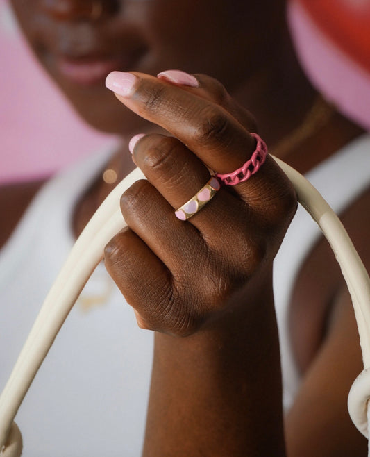 Pretty in Pink Ring set