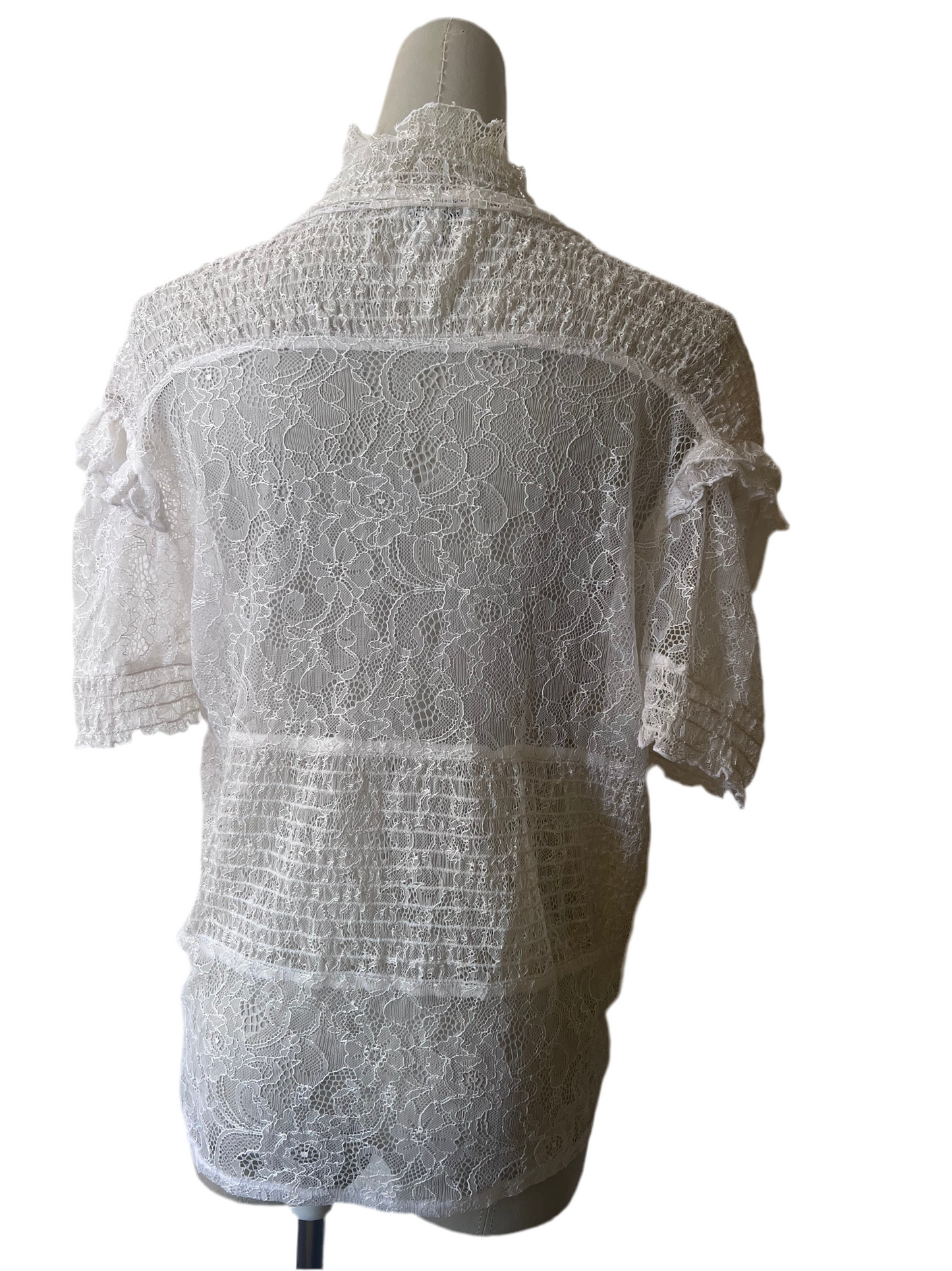Y2K Bebe Angelic Lace Blouse