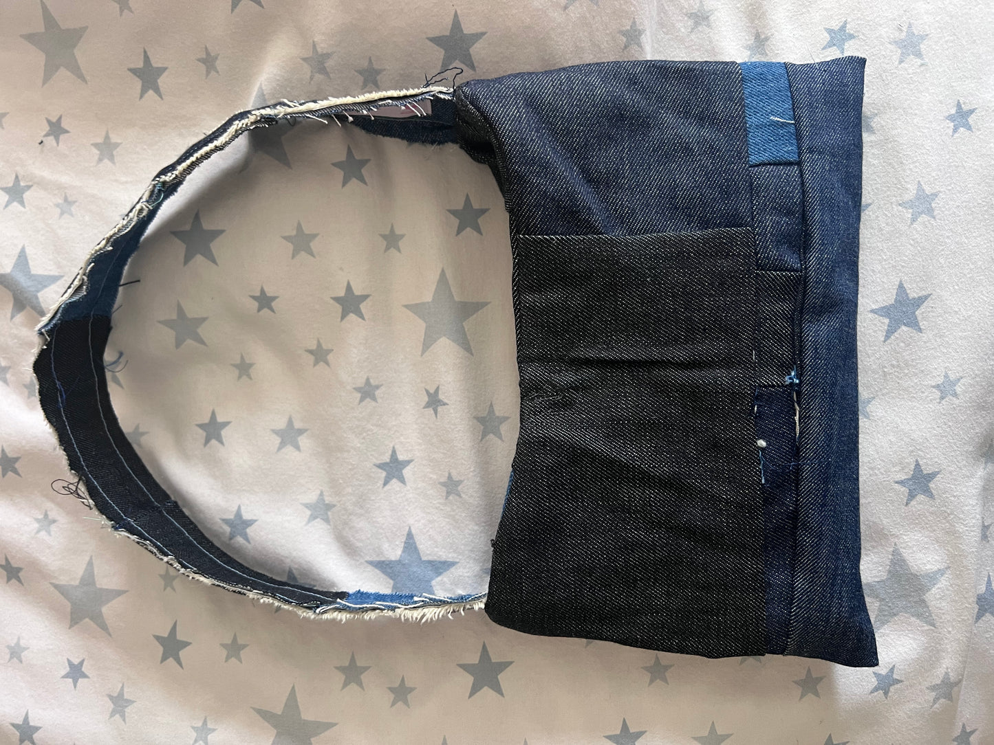 Bow bow denim bag