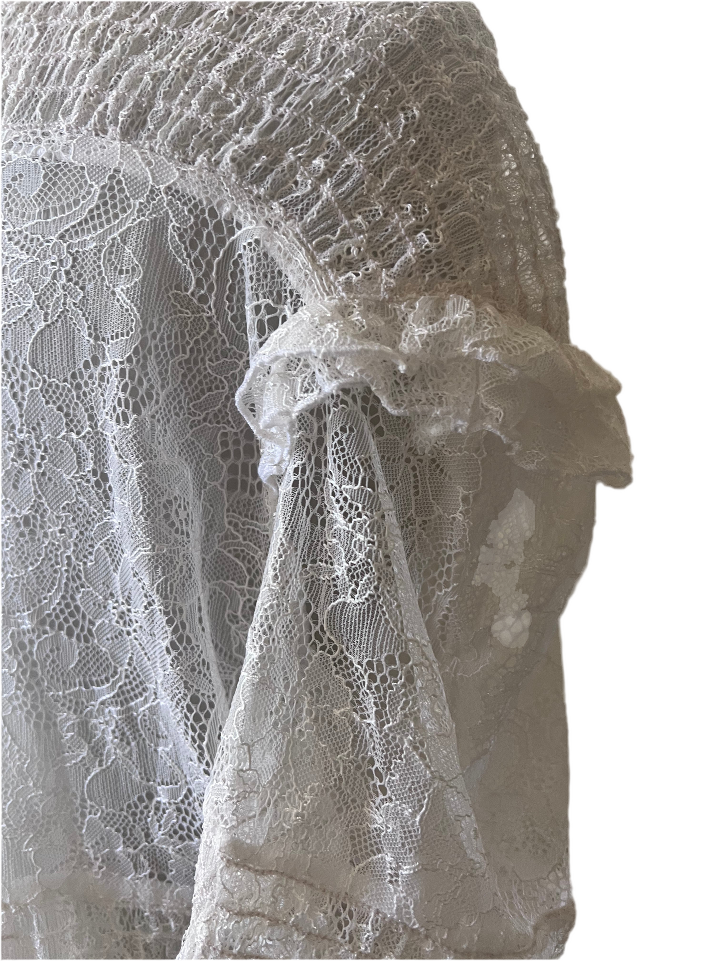 Y2K Bebe Angelic Lace Blouse