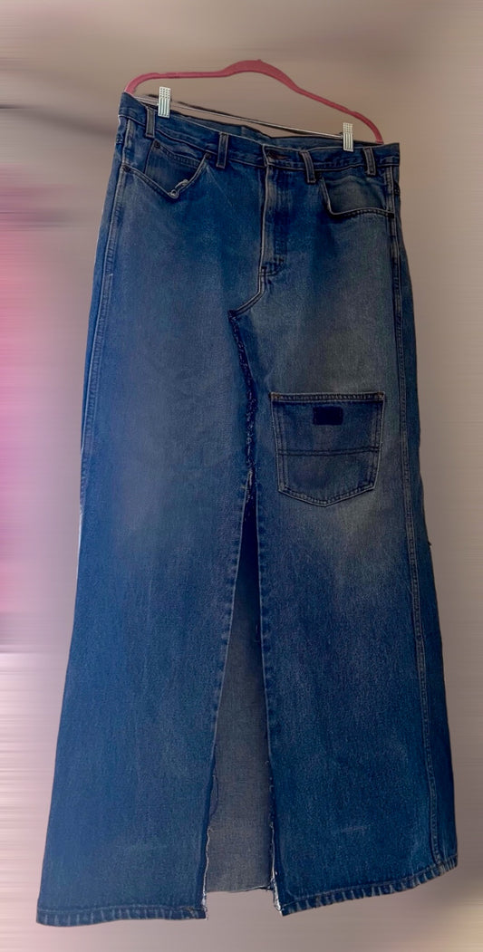 Rebel Slit Denim skirt