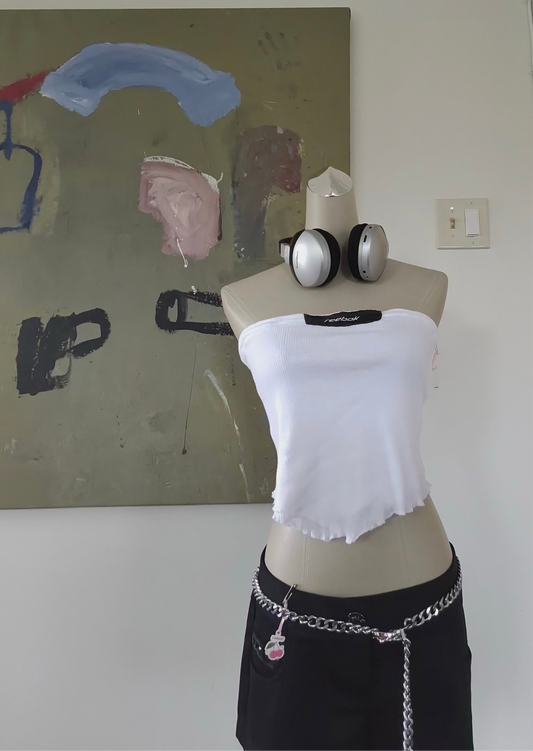 Upcycled Reebok tube top