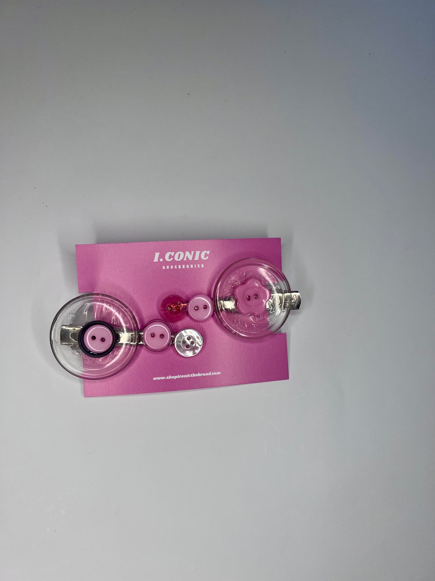 Cutesy n pink button clips