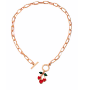 Cherry baby necklace