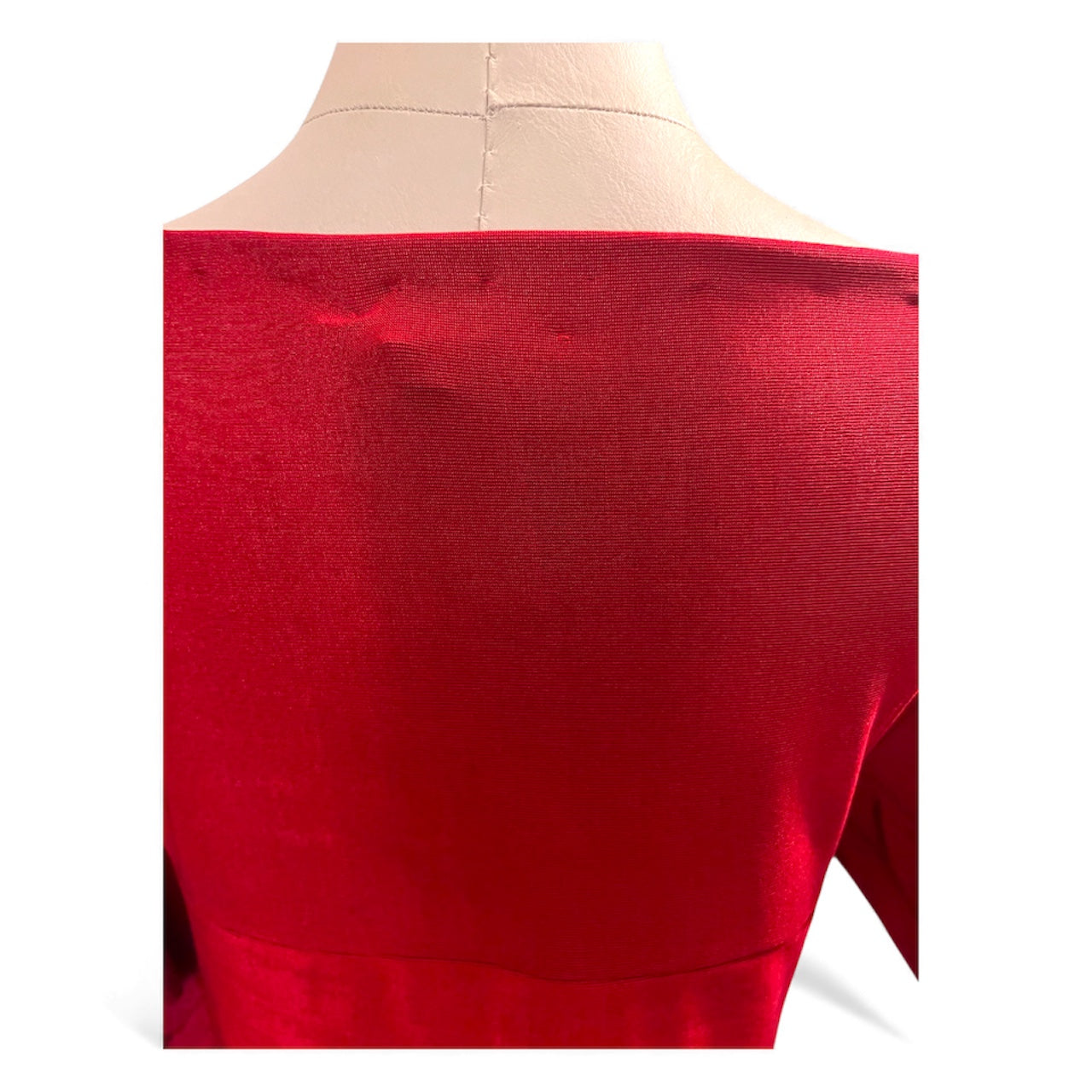 Red Trio Button Top