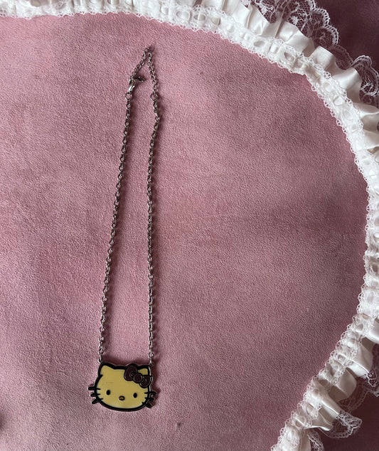 Grungy Kitty necklace