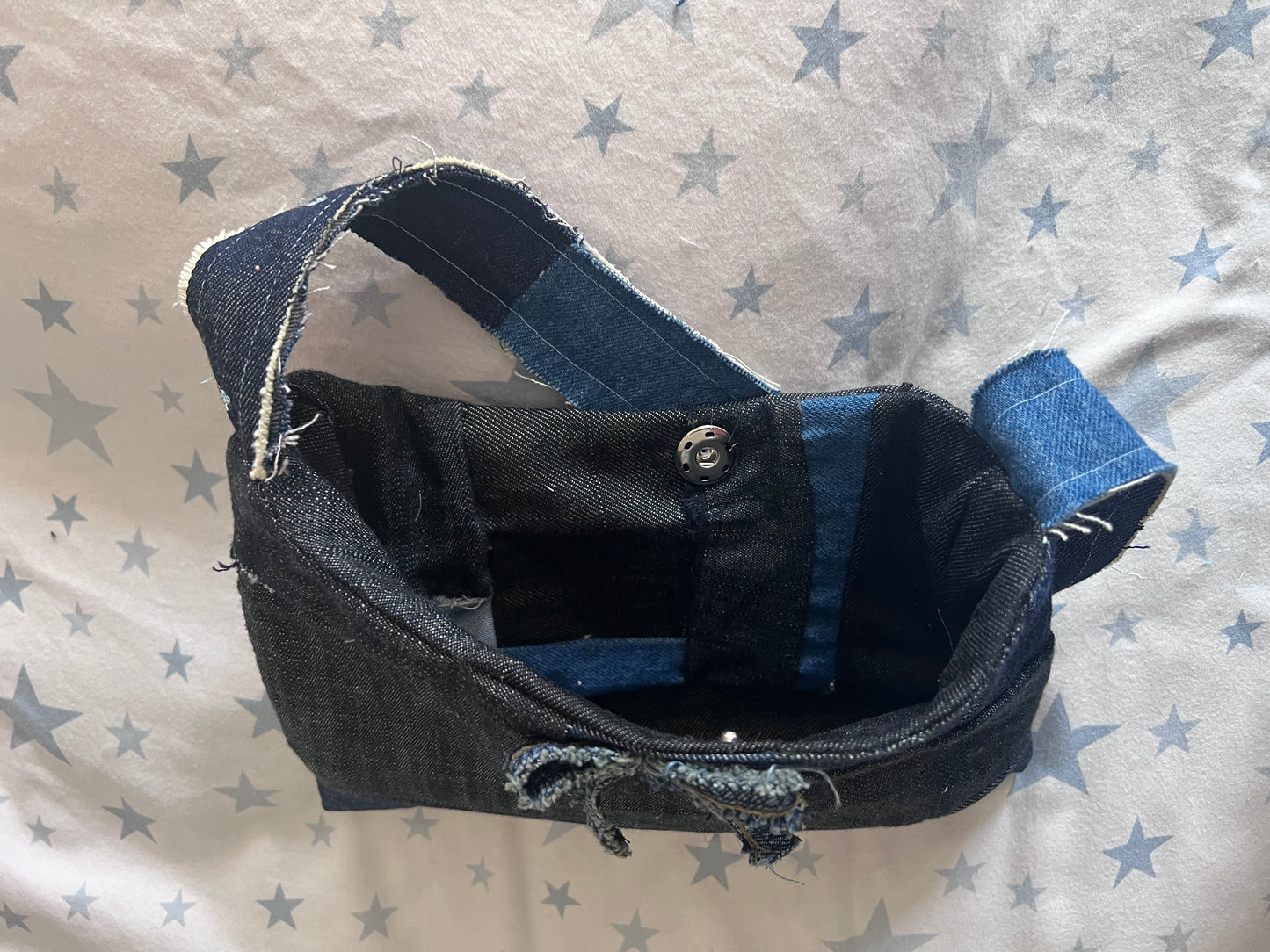 Bow bow denim bag