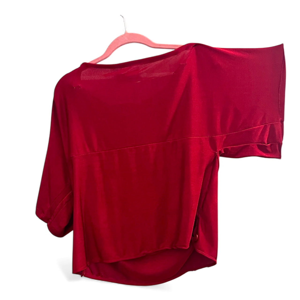 Red Trio Button Top