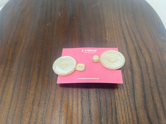 Sugar pearl button clips