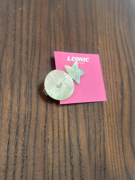 Pearl star Cluster button clip