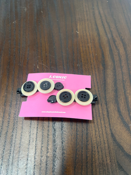 Cookies + Crème button clips