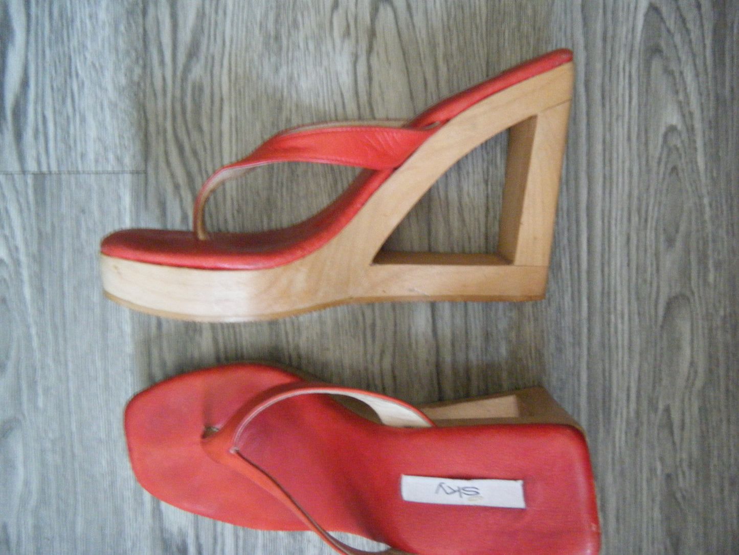 Unique Wood Platform Clogs