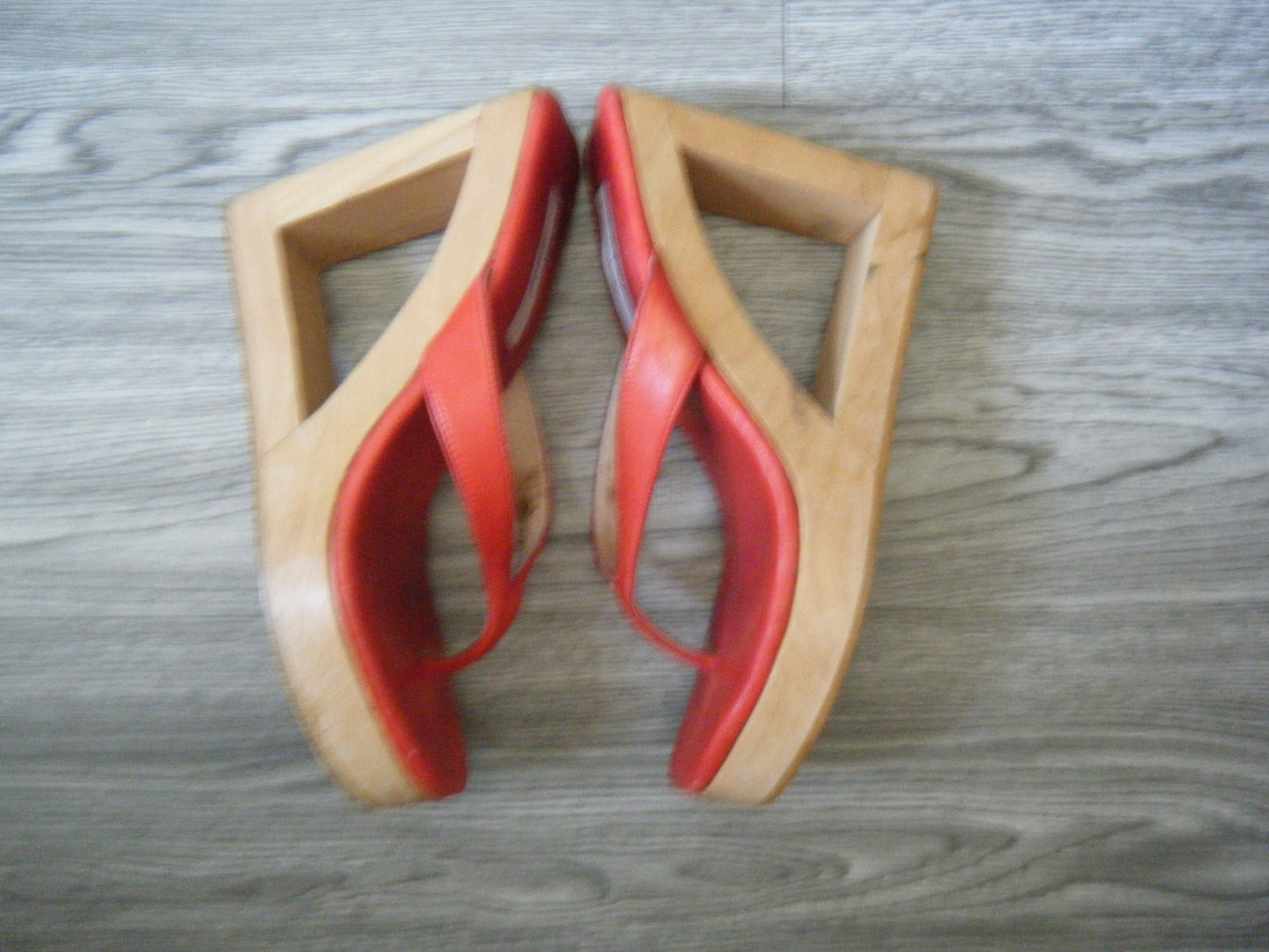 Unique Wood Platform Clogs