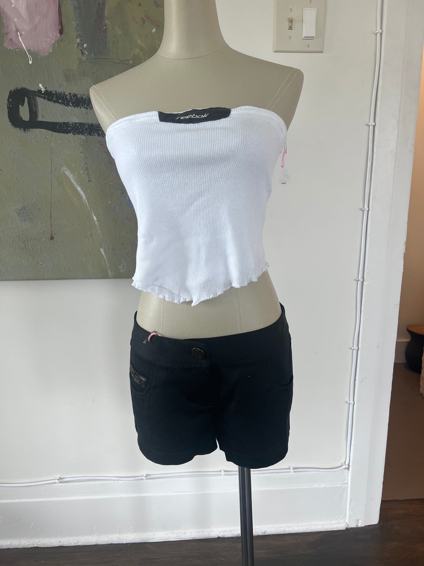 Upcycled Reebok tube top