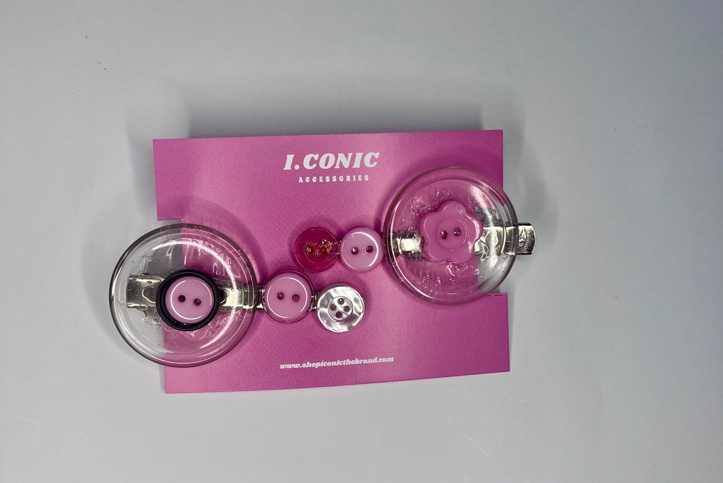 Cutesy n pink button clips