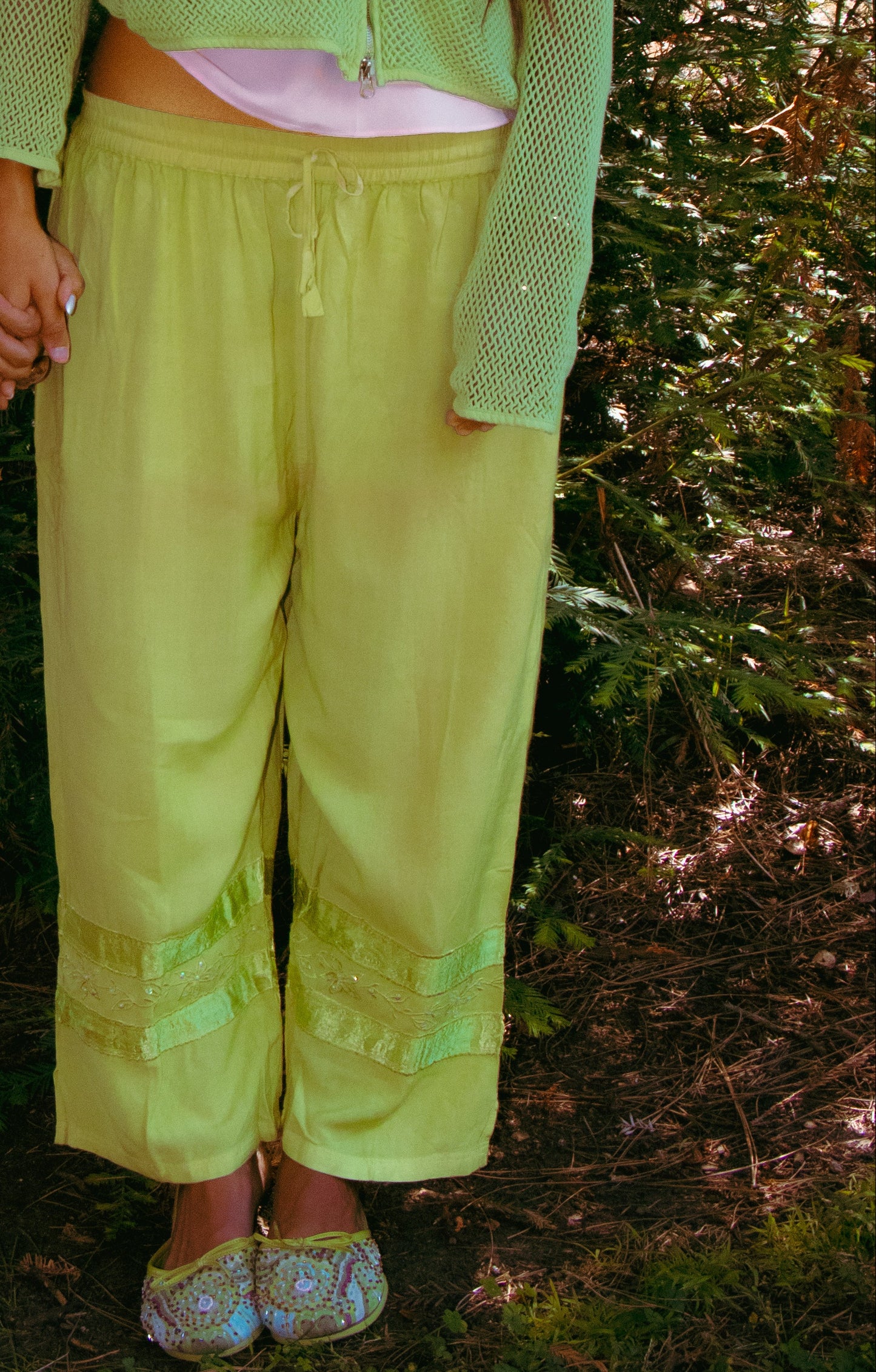 Key lime green pants