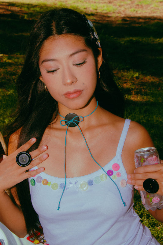 Custom Button Y2K Cami Tank