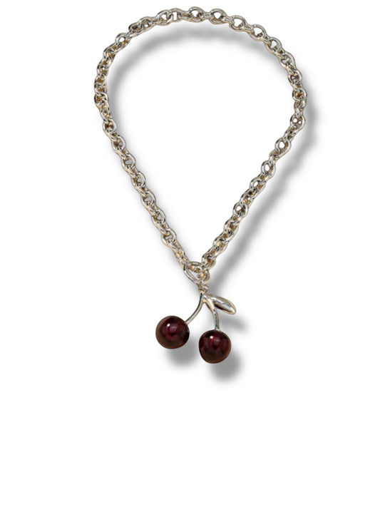 Cherry choker necklace