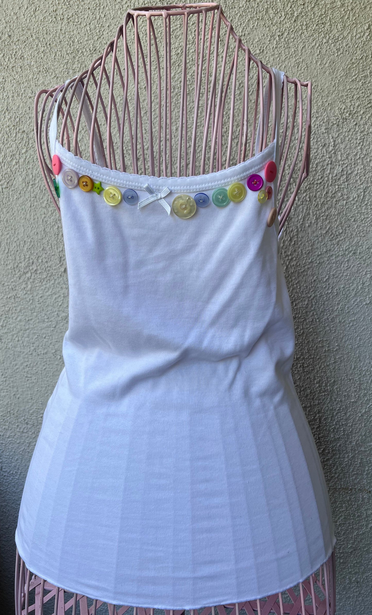 Custom Button Y2K Cami Tank