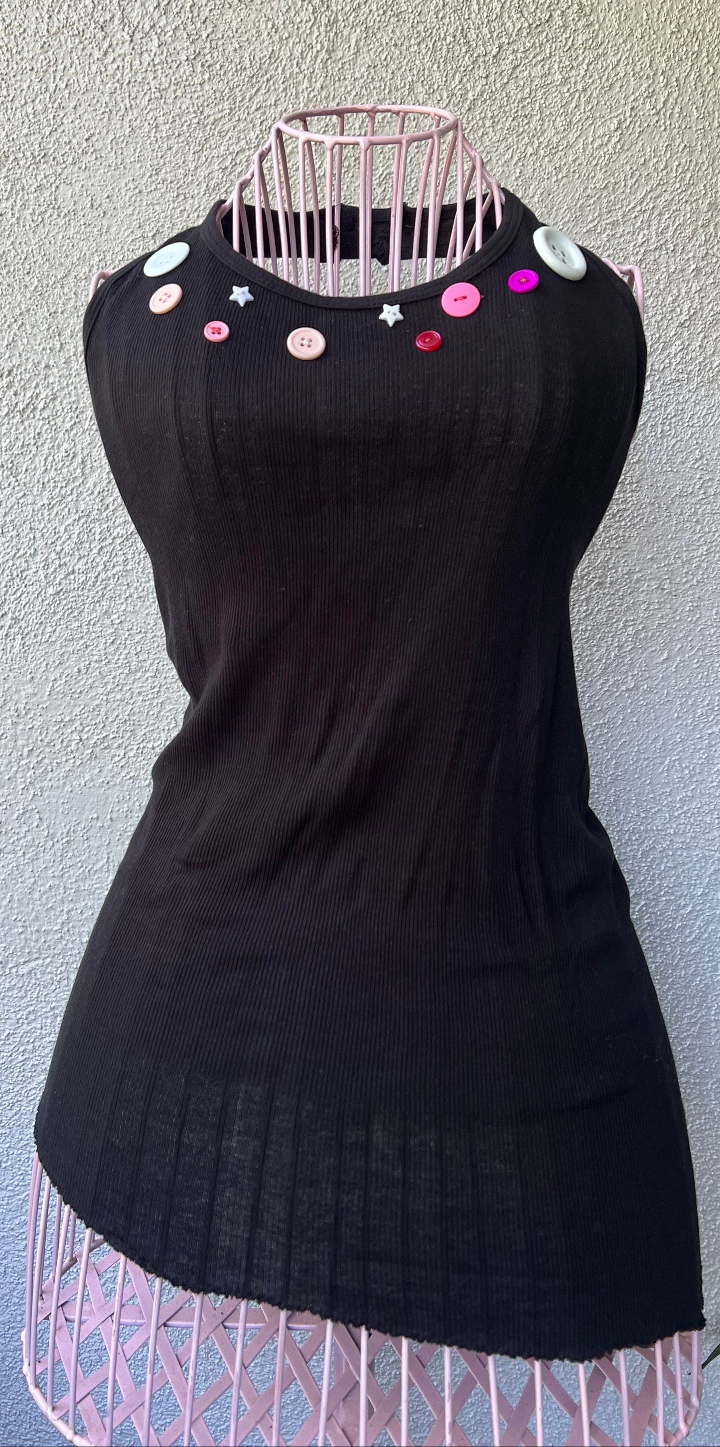 Custom Halter Button Tank