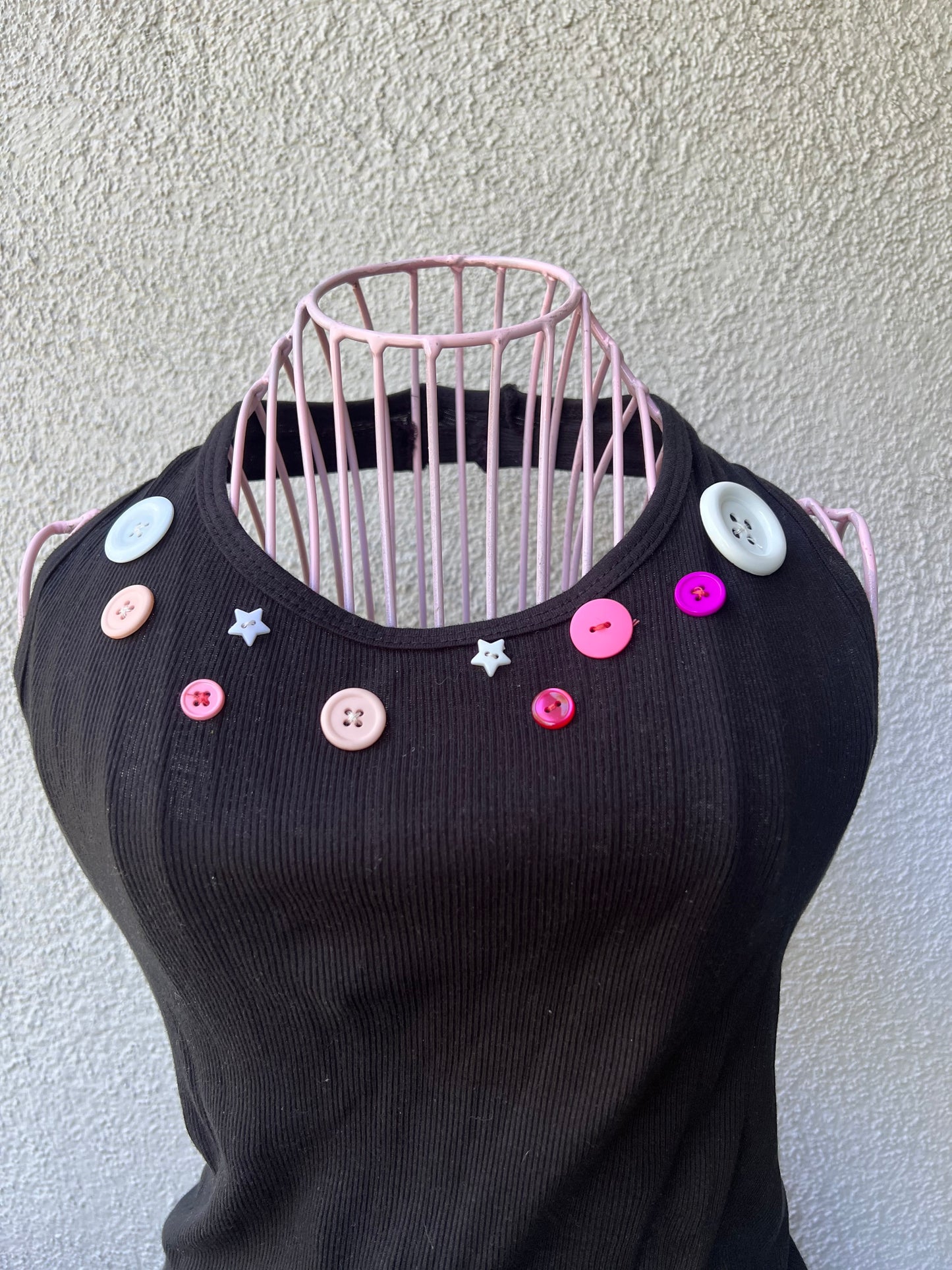 Custom Halter Button Tank
