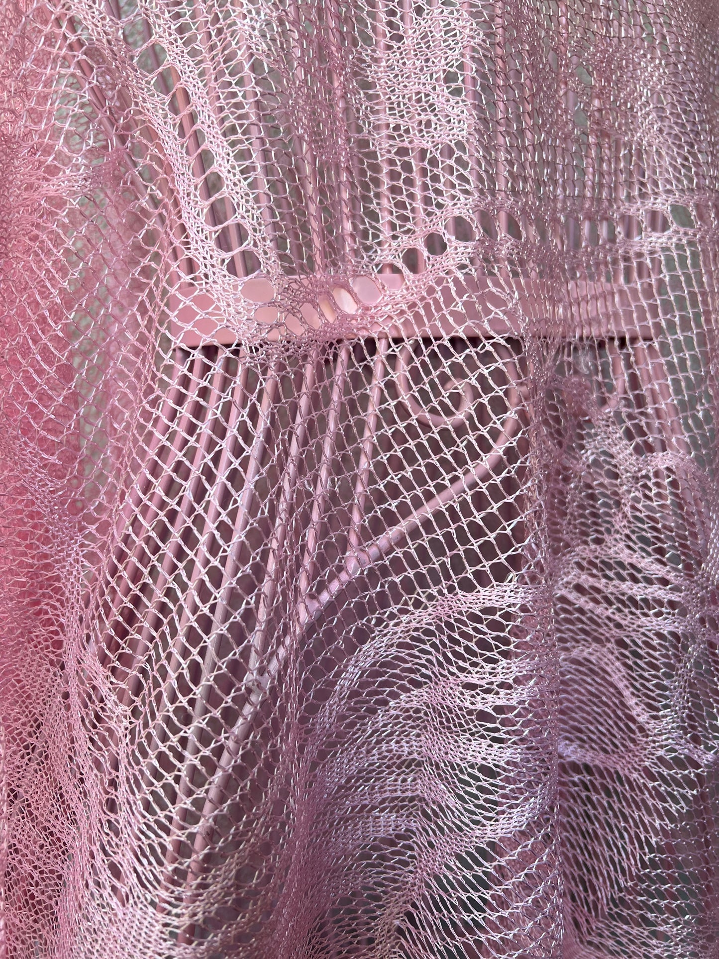 Pink butterfly poncho