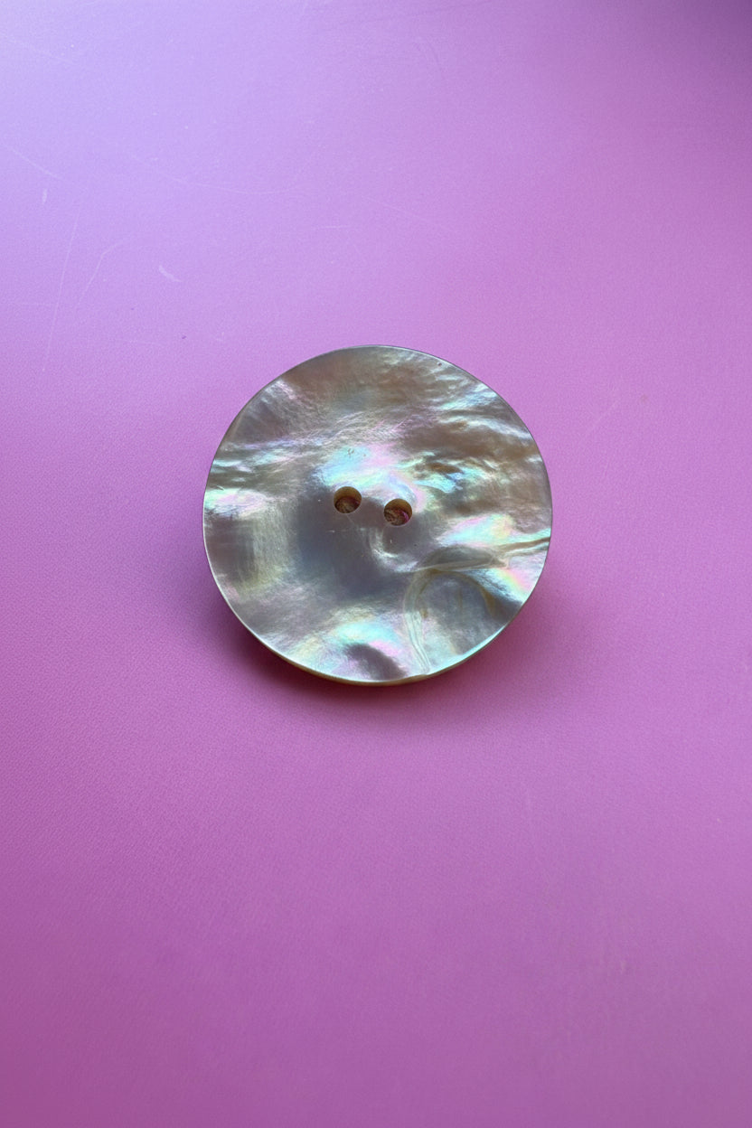 Mother of Pearl Button Ring