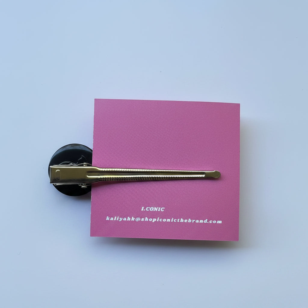 Stacked button hair clips