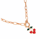 Cherry baby necklace