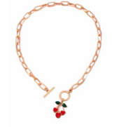 Cherry baby necklace